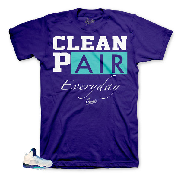 Clean shirt to wear with Jordan 5 Grape Bel Air | fresh prince retro 5
