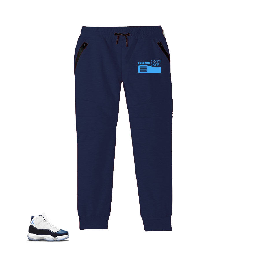 navy blue jordan sweatpants