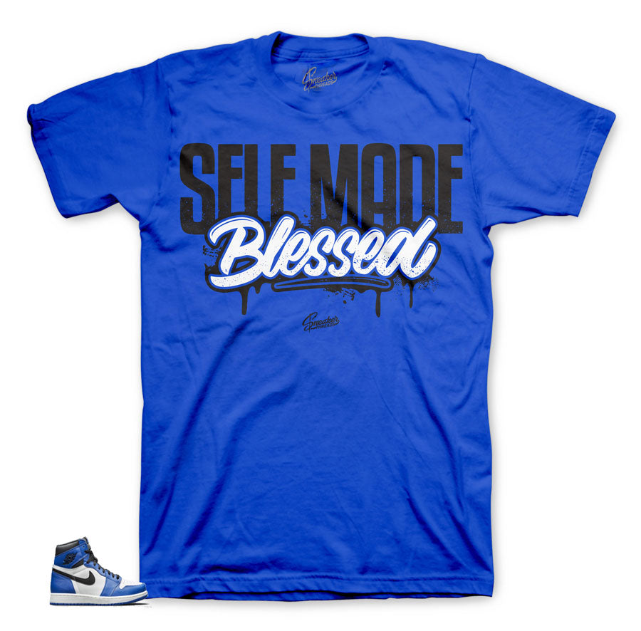 blue jordan 1 shirt