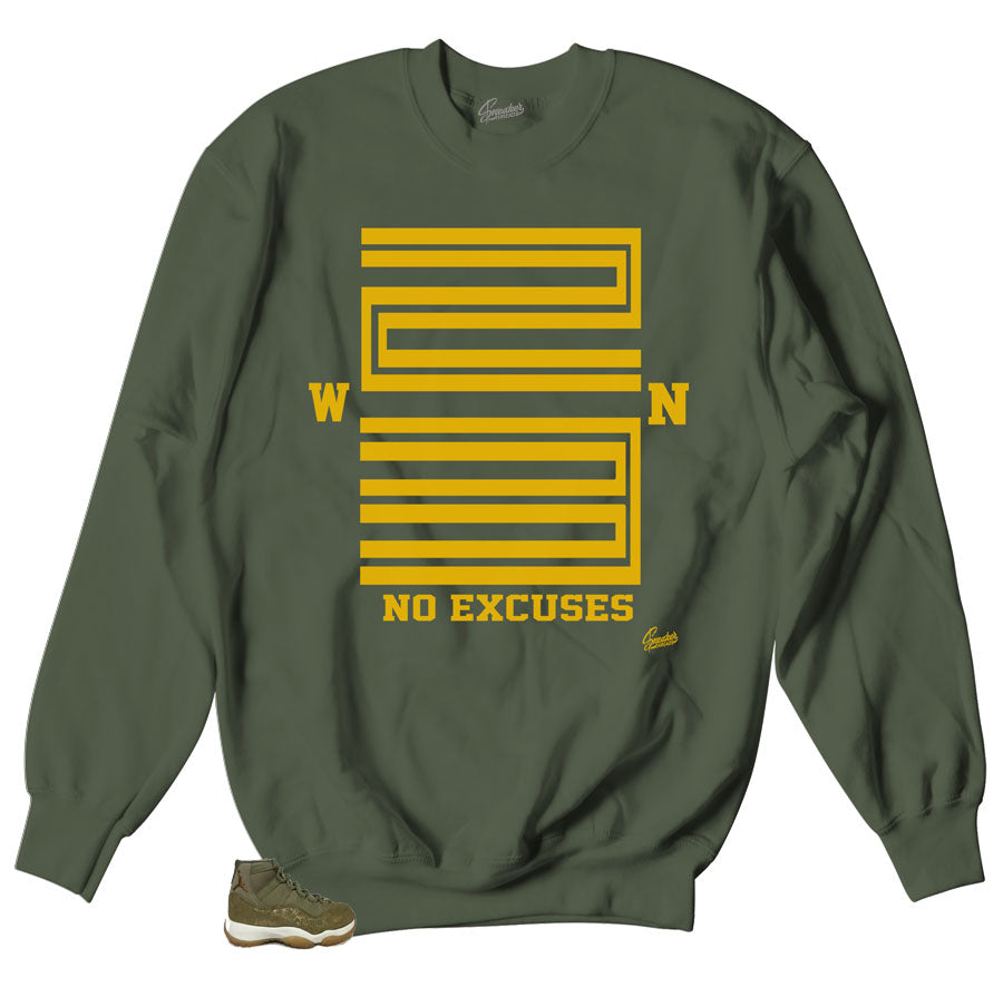 retro 12 olive shirt