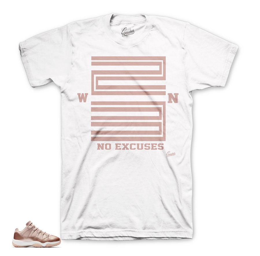 Jordan 11 rose gold shirts match retro 