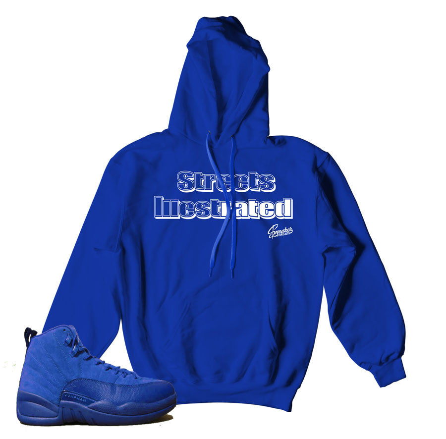 game royal blue hoodie