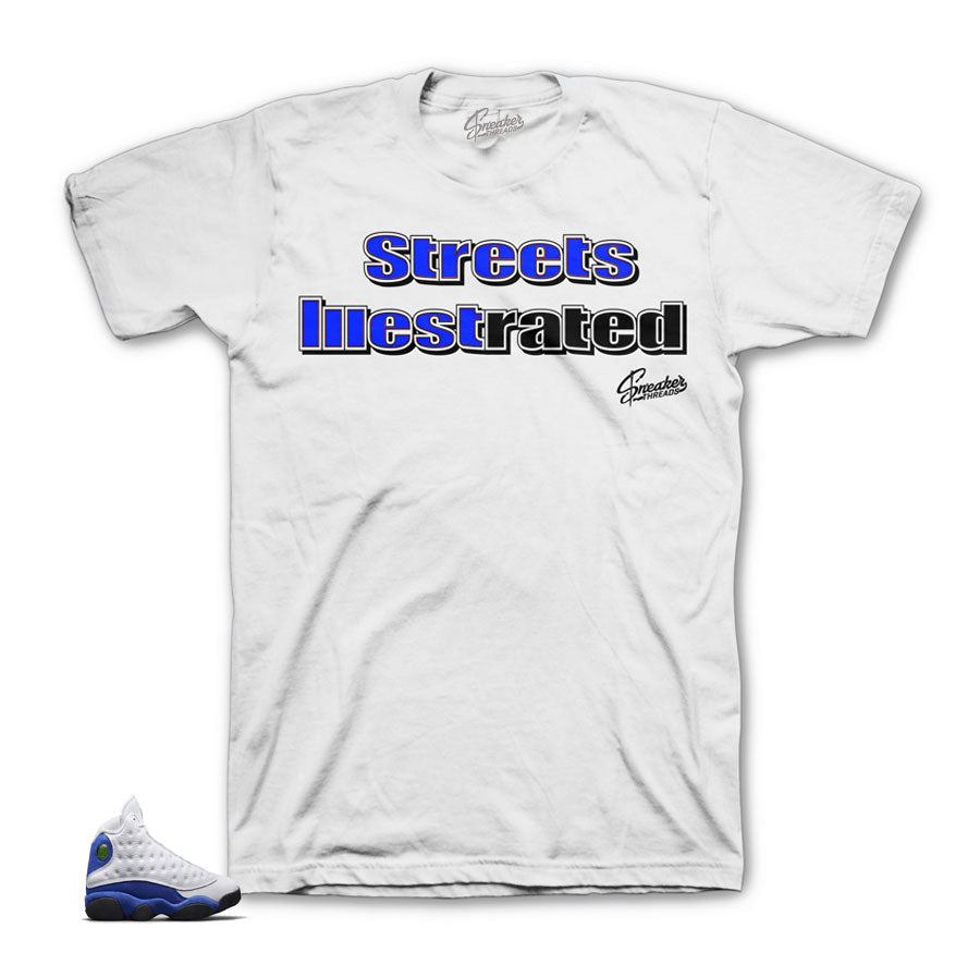 royal blue and white jordan shirt