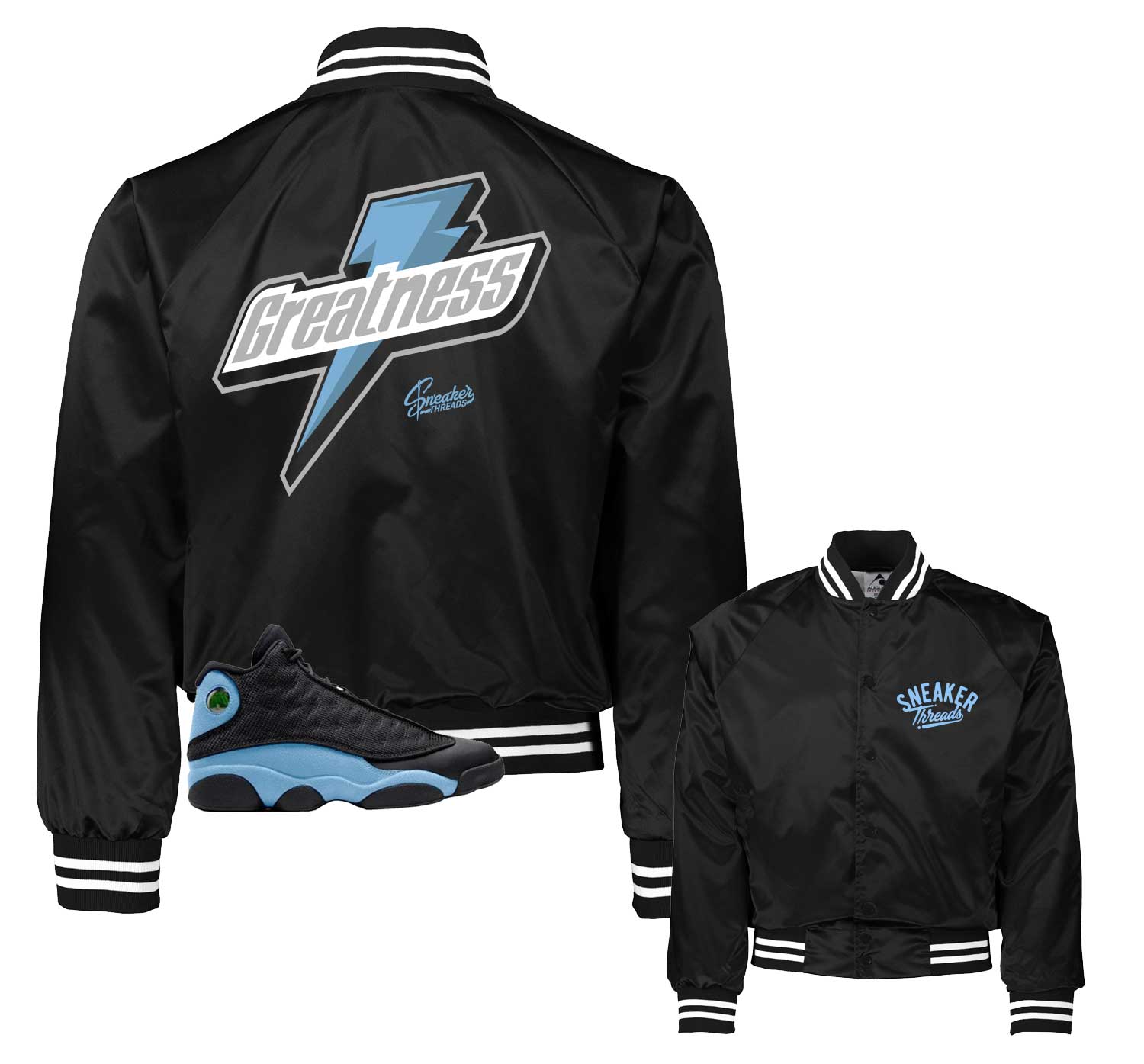 blue jordan varsity jacket