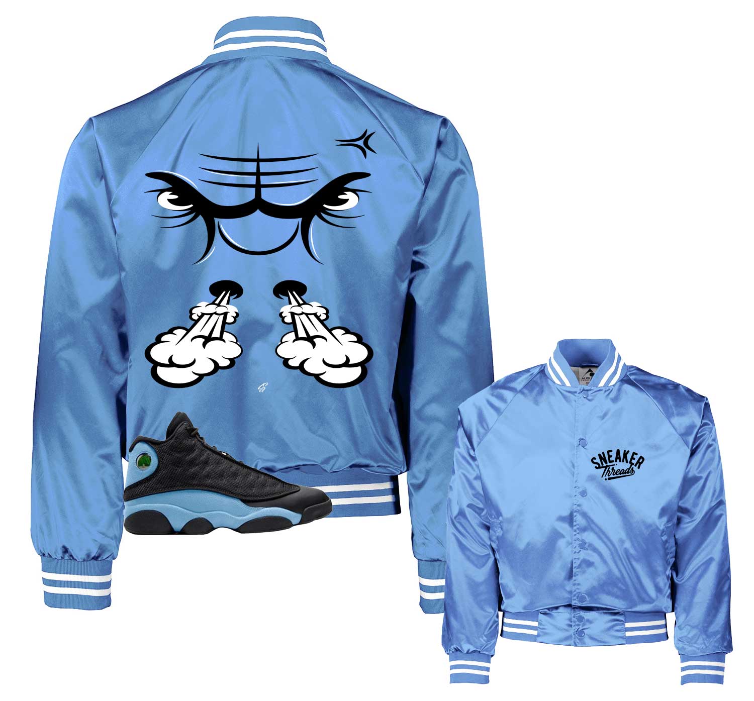 blue jordan varsity jacket