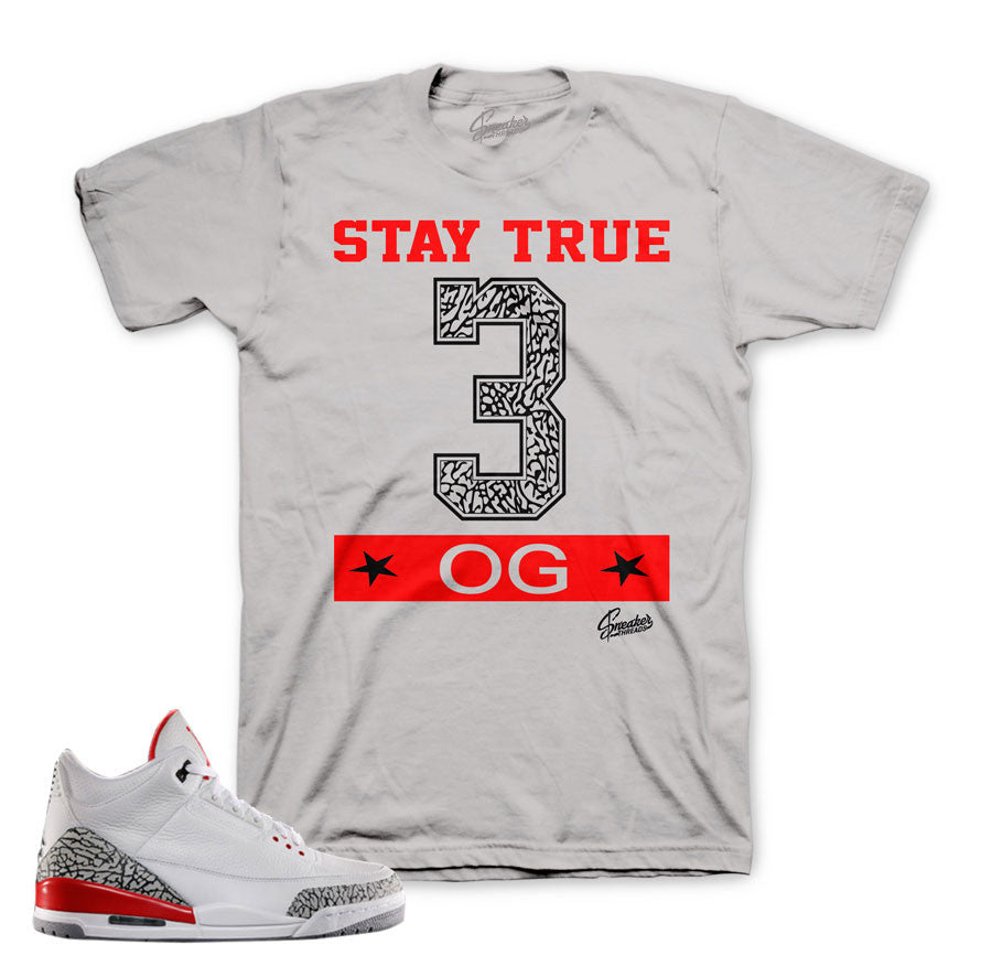 red 3s shirt