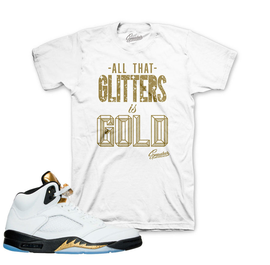 jordan white and gold shirt