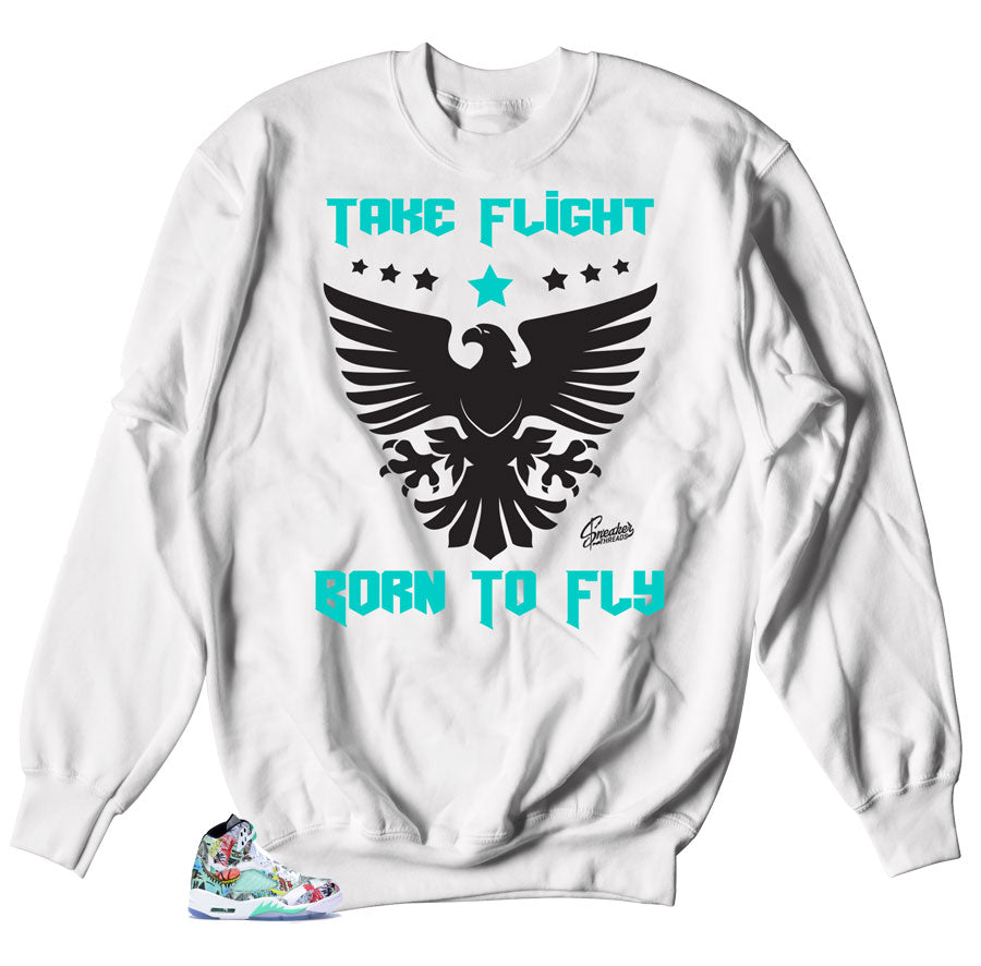 retro 5 wings shirt