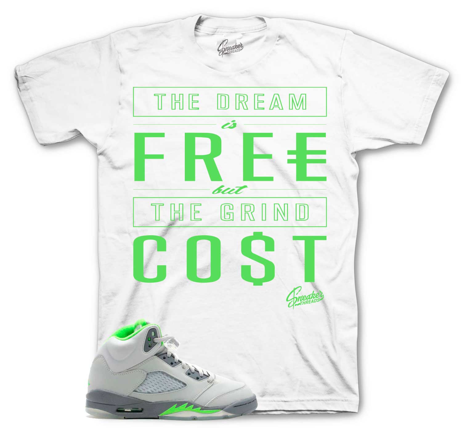 Jordan 5 green bean sneaker tees release Cost Sneaker Shirt