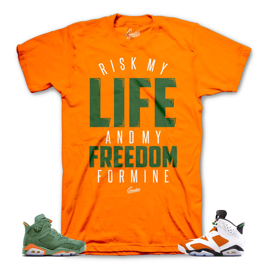 Gatorade Jordan 6 shirts match retro 6 