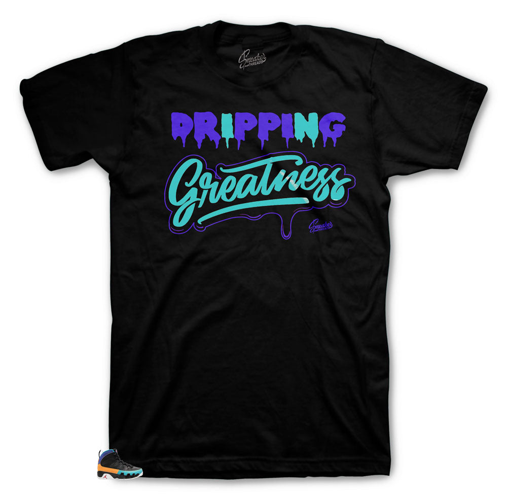 Jordan 9 Do It Dripping shirt to match 