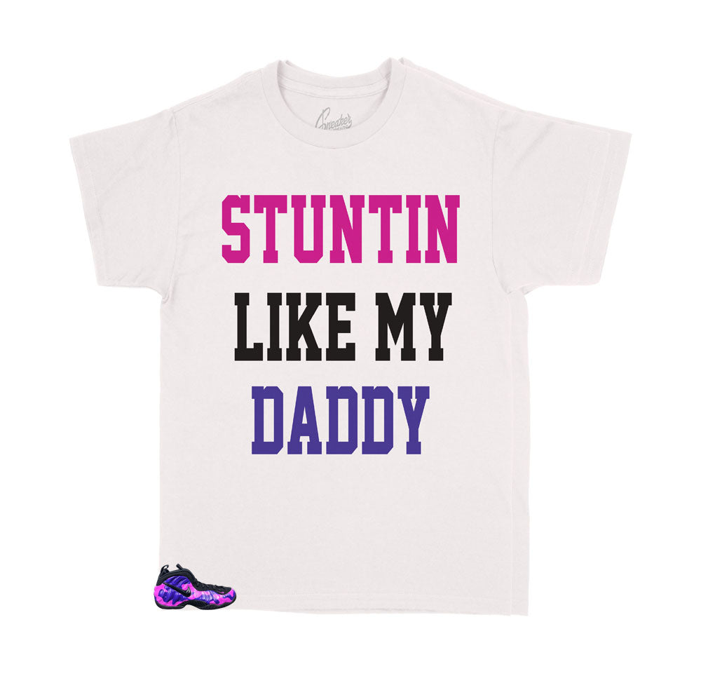 shirts to match purple camo foamposites