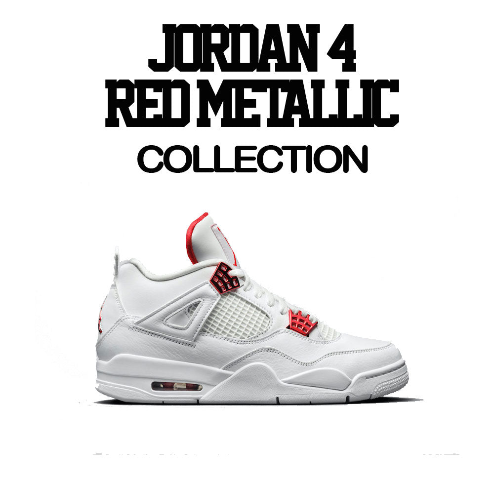 jordan 4 red metallic shirt