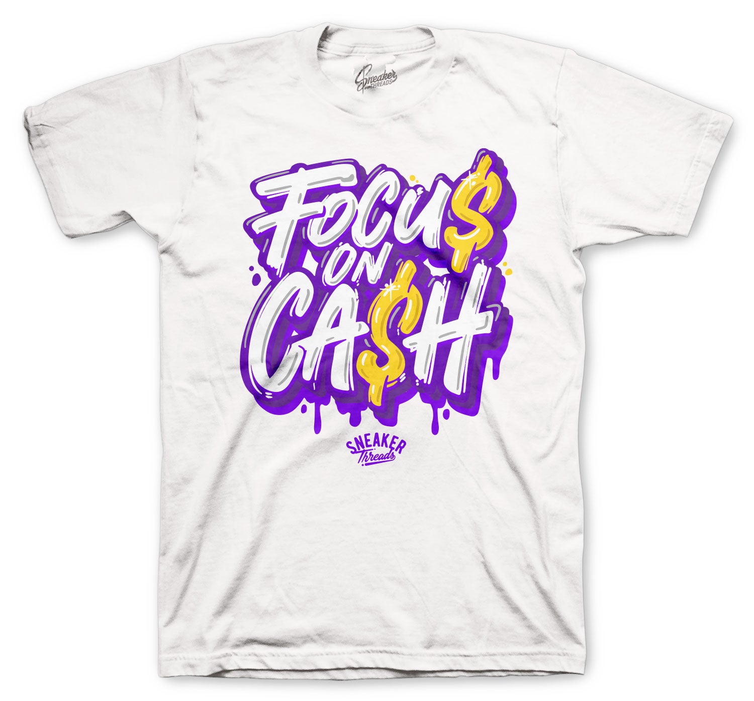 white and purple jordan 4 shirt