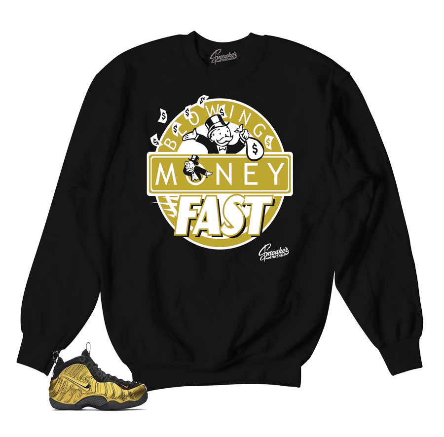 shirts to match gold foamposites
