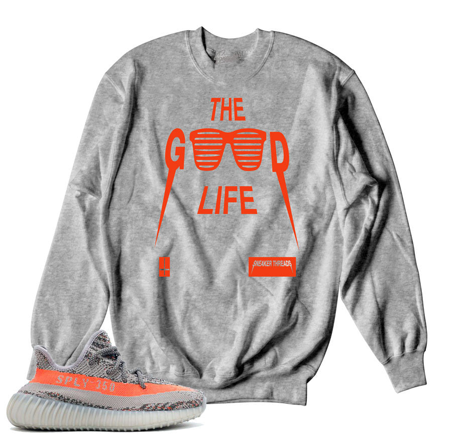 Yeezy Beluga 2 0 Shirts Match Bold Orange Grey Yeezy Boost Sneaker Outfits Sneaker Outfits