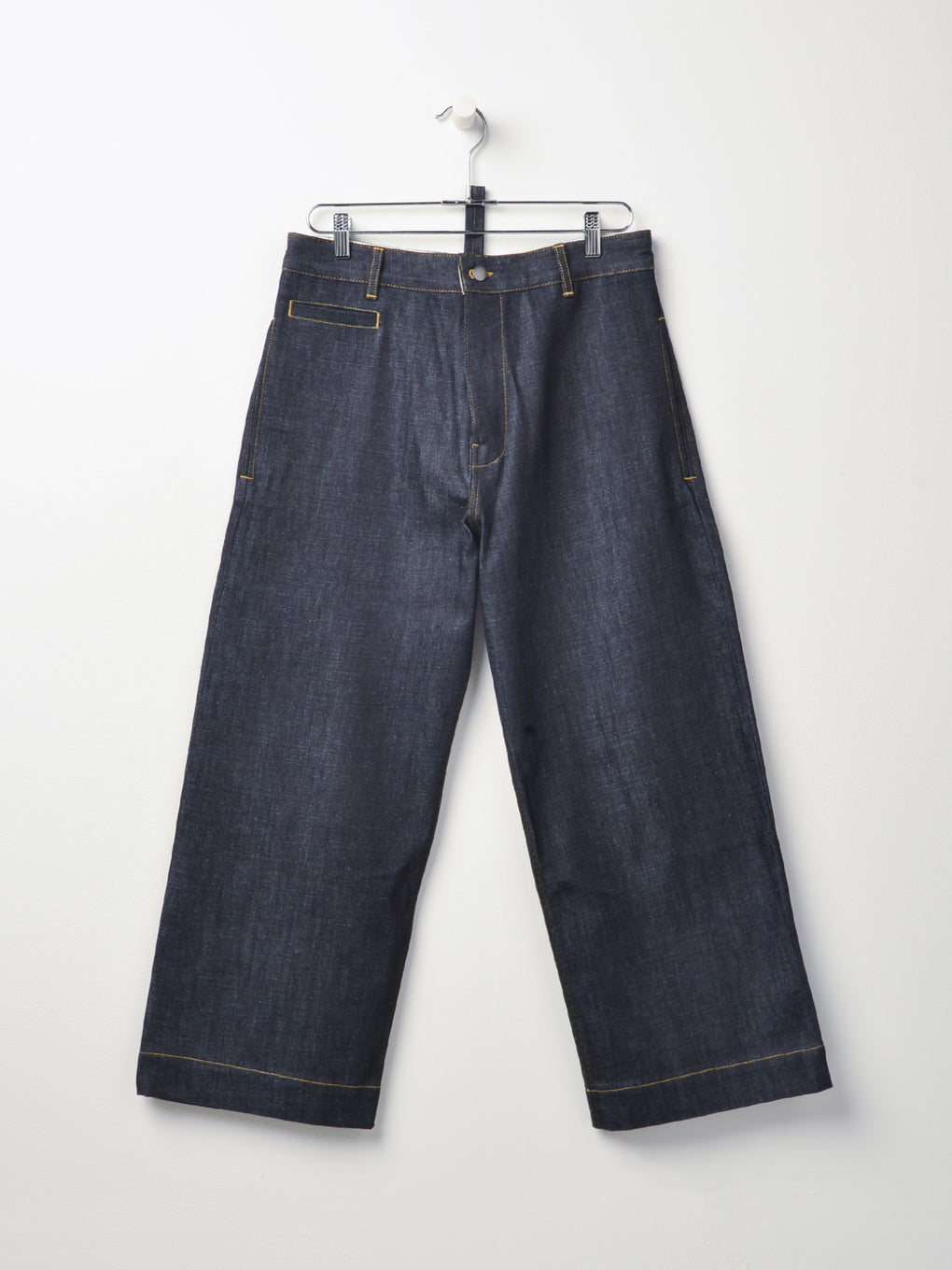 SELVEDGE DENIM PANTS - SUEDE-HEAD SLACK INDIGO – Blancsom