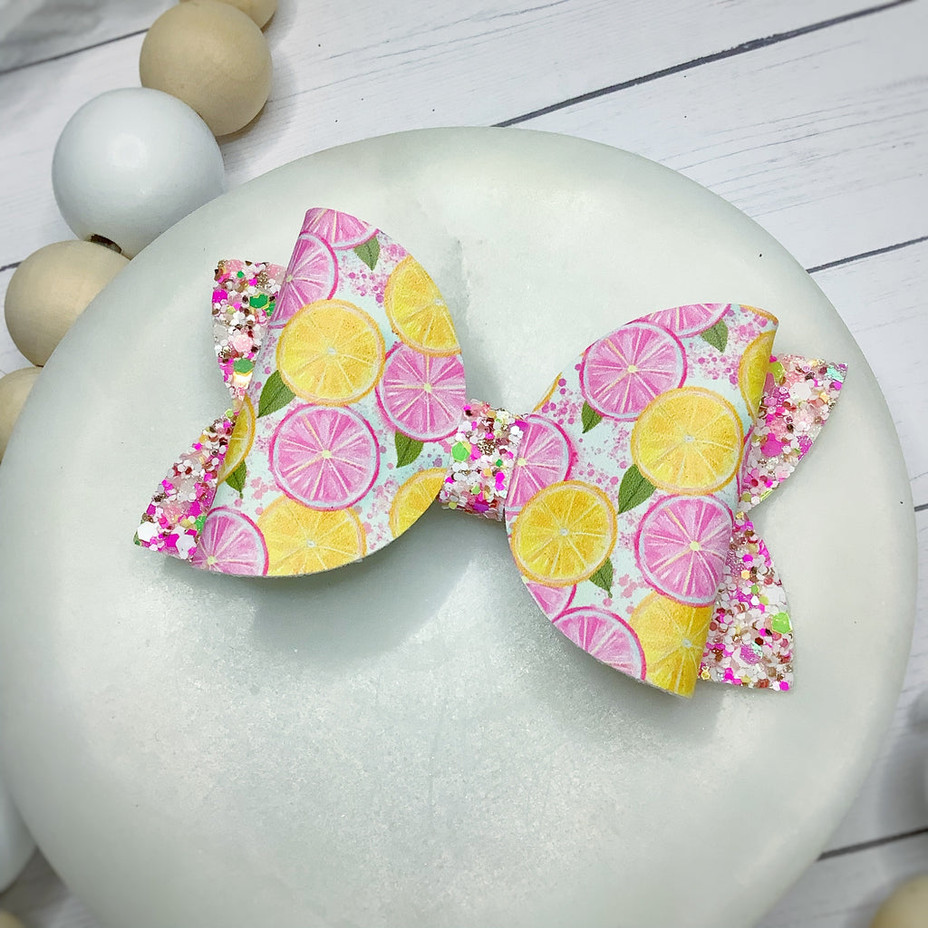 Pink Lemonade Riley Bow and 3.5” Bow Collection