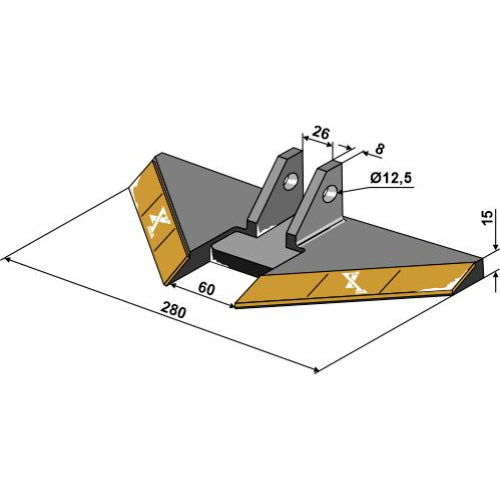 Reja Aletas con plaquetas Adaptable para Gregoire Besson