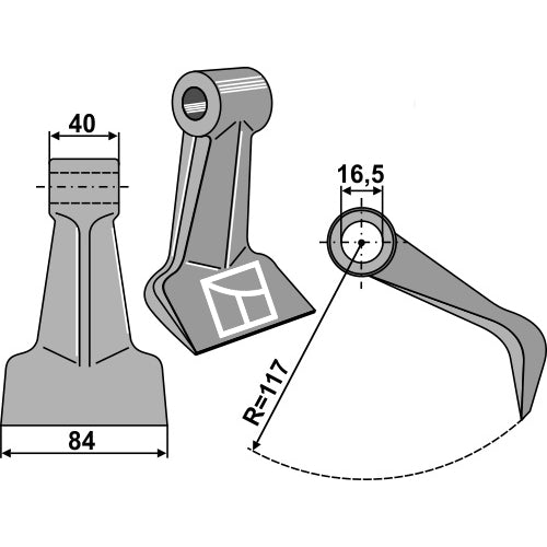 Martillo de trituradora Adaptable para Tierre