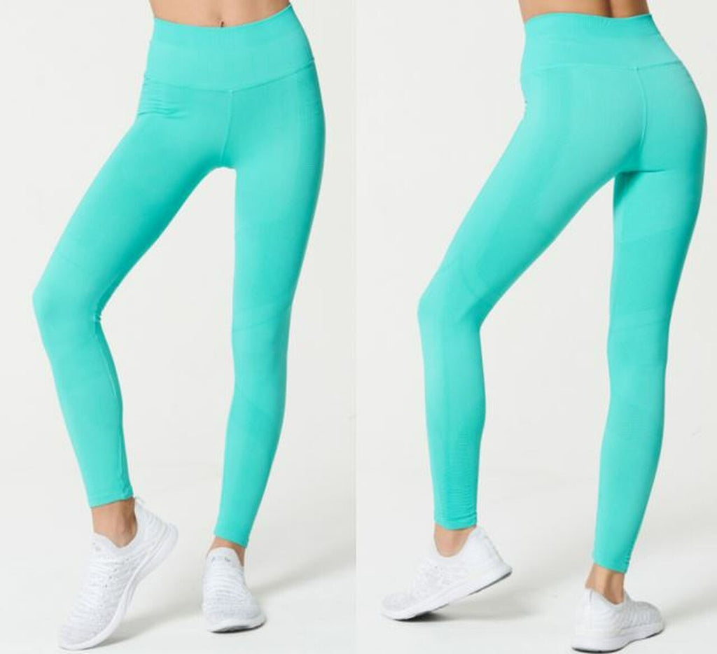 Lustrous High Rise Infinity Legging - Teal