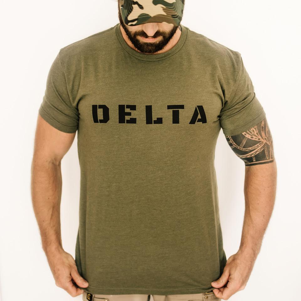 ‘DELTA’ Military Green T-Shirt