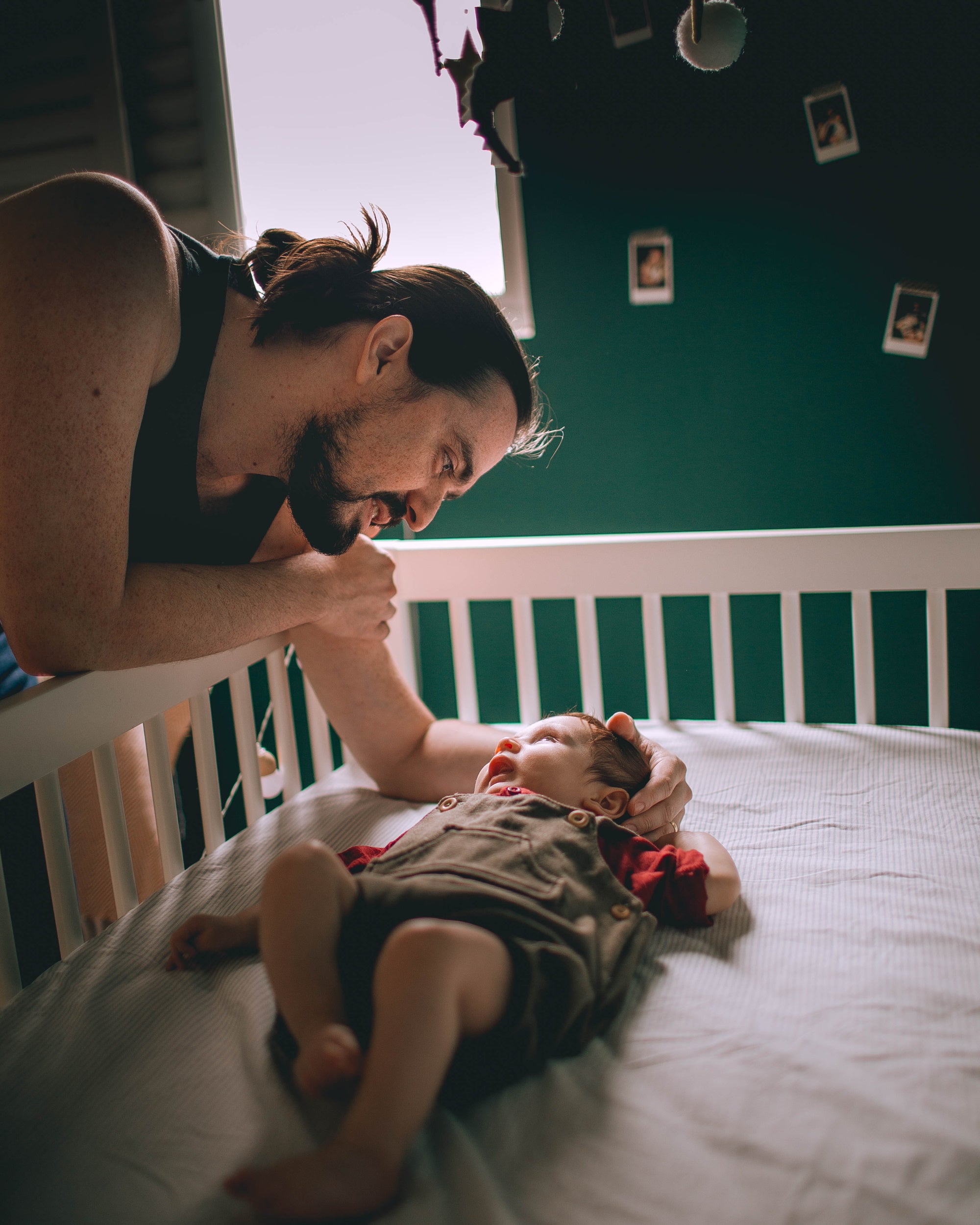 Dad learning Baby's Sleep Cycles