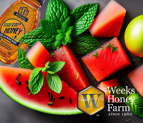 Weeks Honey Makes Watermelon even sweeter!