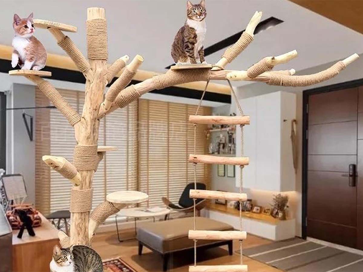 image of the Saint N Mike cat tree
