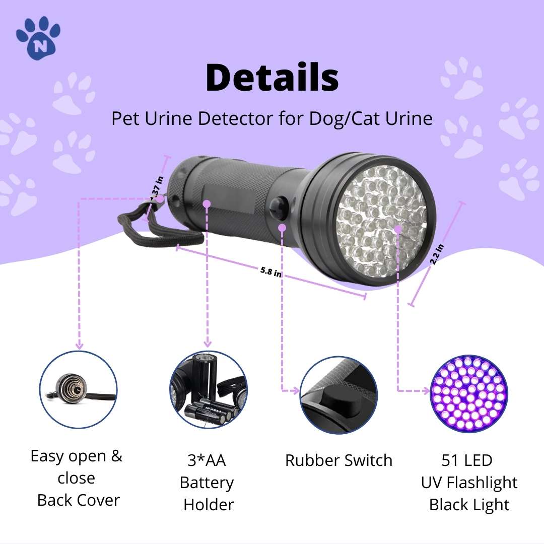 51 LED Ultra Violet Torch UV LED Flashlight