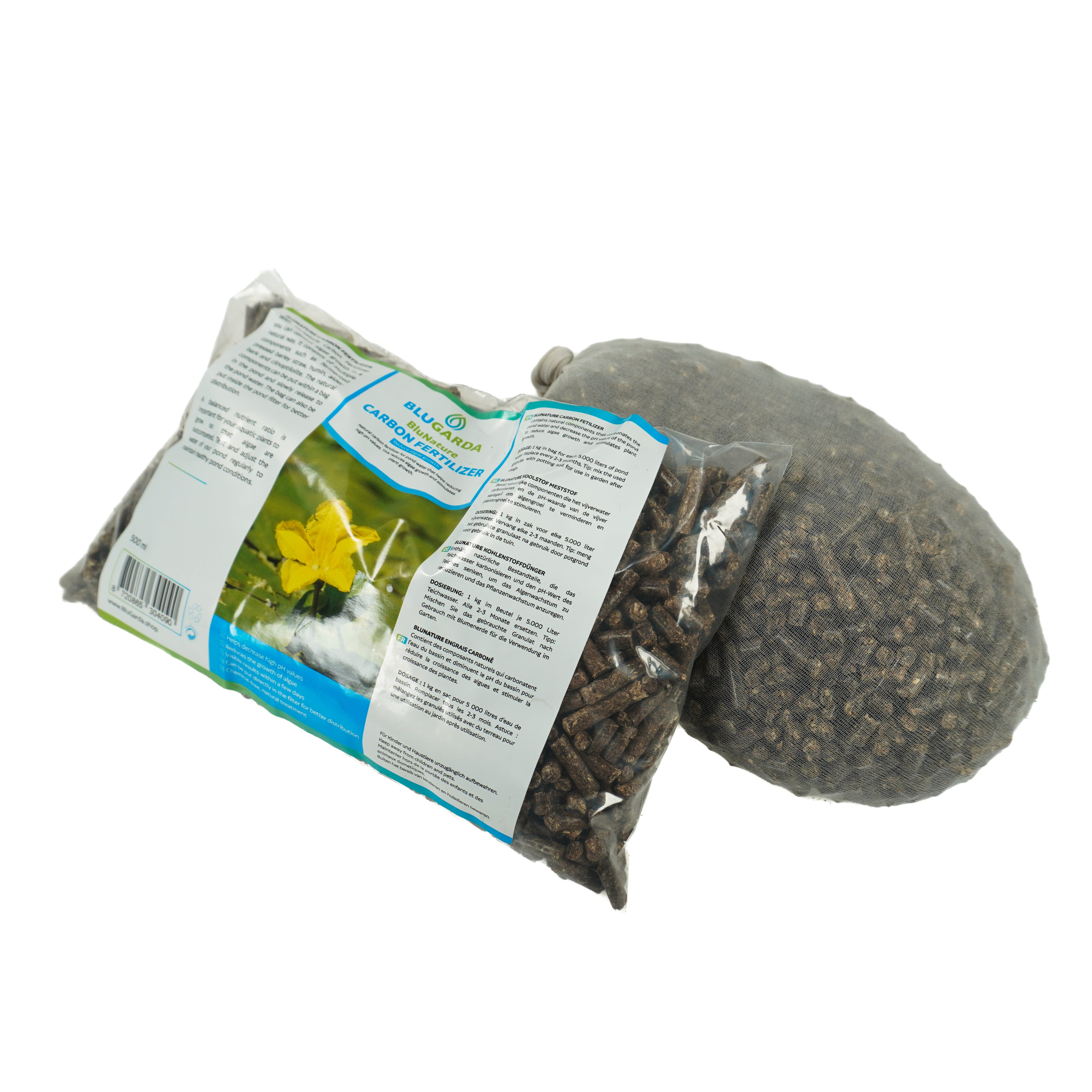 BluNature Kohledünger - Natürlicher Algenreduzierer - 1kg - BluGarda product image