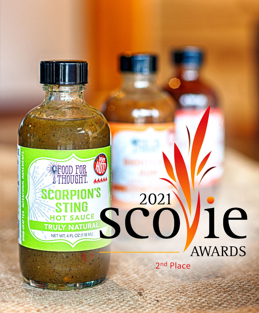 Scovie award winner Scorpion's Sting Hot Sauce