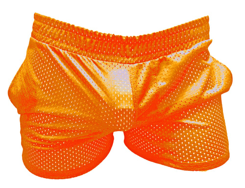 See Thru Short Shorts Sports Mesh Lime - Neon Green – Knobs SF