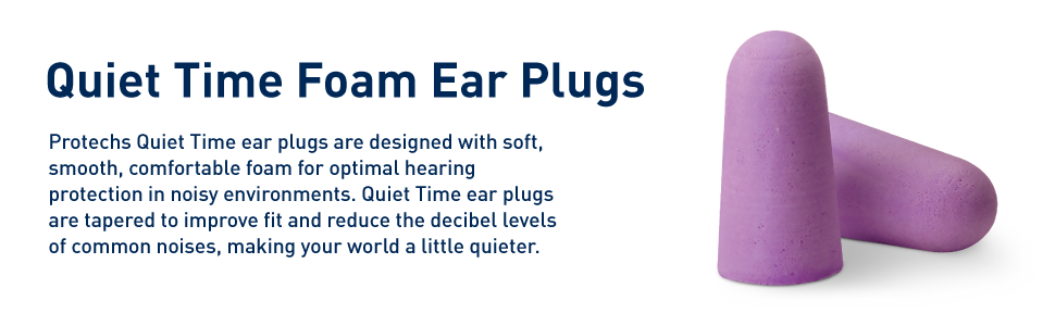 quiet time foam ear plugs description