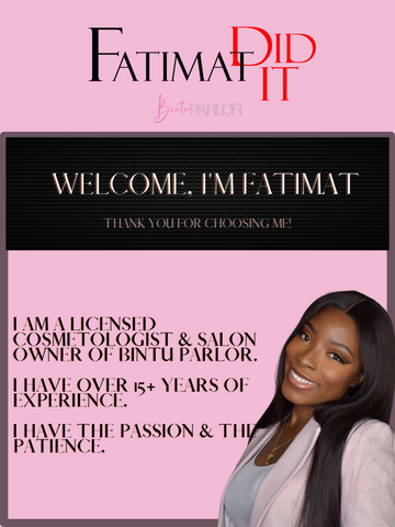 Book Hair Appointment with Fatimat