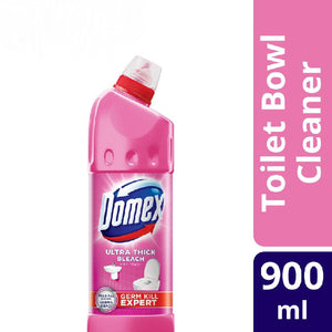 Domex Ultra Thick Bleach Toilet Cleaner Pink Power 900ml Bottle