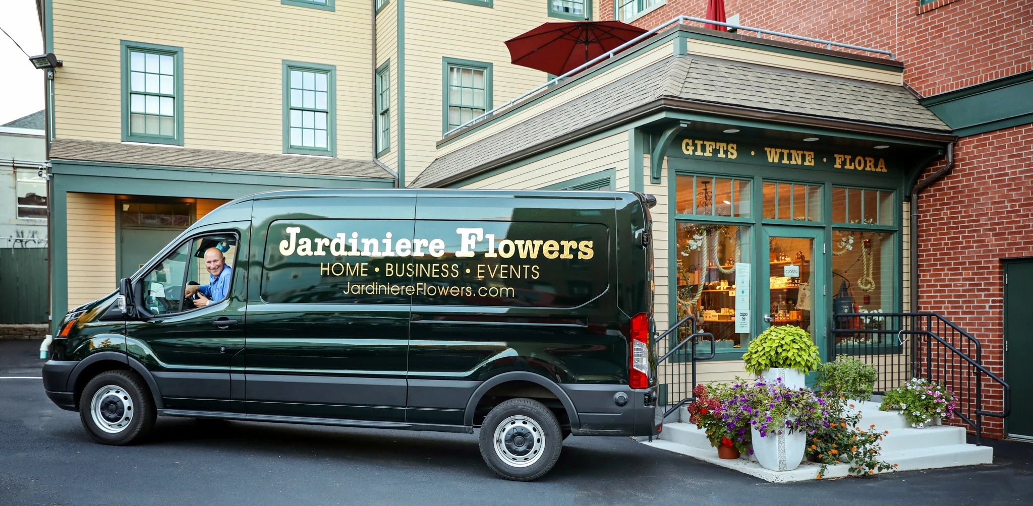 Vinny Colella of Jardiniere Flowers, Portsmouth, New Hampshire. Flowering the Seacoast. Jardiniere Flowers is located on Deer Street in Portsmouth and has been flowering the seacoast since 1993. New England Weddings in Maine and New Hampshire and daily delivery to New Hampshire and Maine. New Hampshire's Premier Family-Owned Florist! Voted Best Flowers Shop on the Seacoast 24 years in a row.  