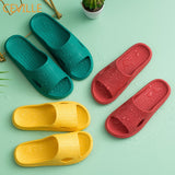 Summer Thick Platform Bathroom Home Slippers Women Fashion Soft Sole EVA Indoor Slides Sandals Non-slip Flip Flops Free Shipping