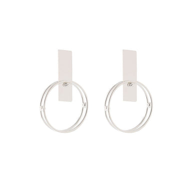 silver eliane earrings