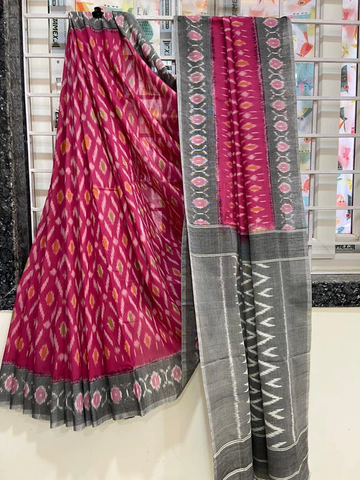 Ikkat cotton sarees