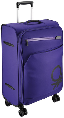 the purple suitcase