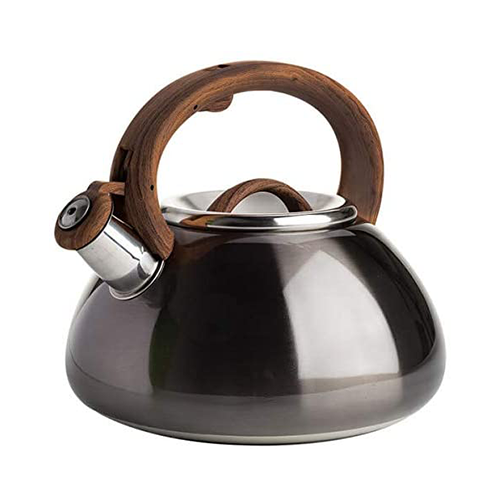 Avalon Whistling Kettle, 2.5 Qt, Locking Spout, Stay Cool Handle - Primula