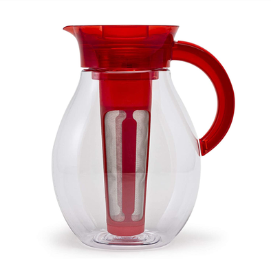 Built 2.7-liter Tritan Infuser Pitcher with Handle and Teal Lid