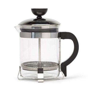 Glass Press, French Coffee Press, Double Wall, 0.4 Liter, Clear