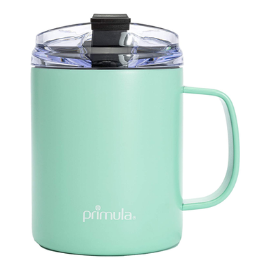 Primula Commuter Stainless Steel Tumbler with Carabiner Lid, 16 Ounces,  Rose Gold 