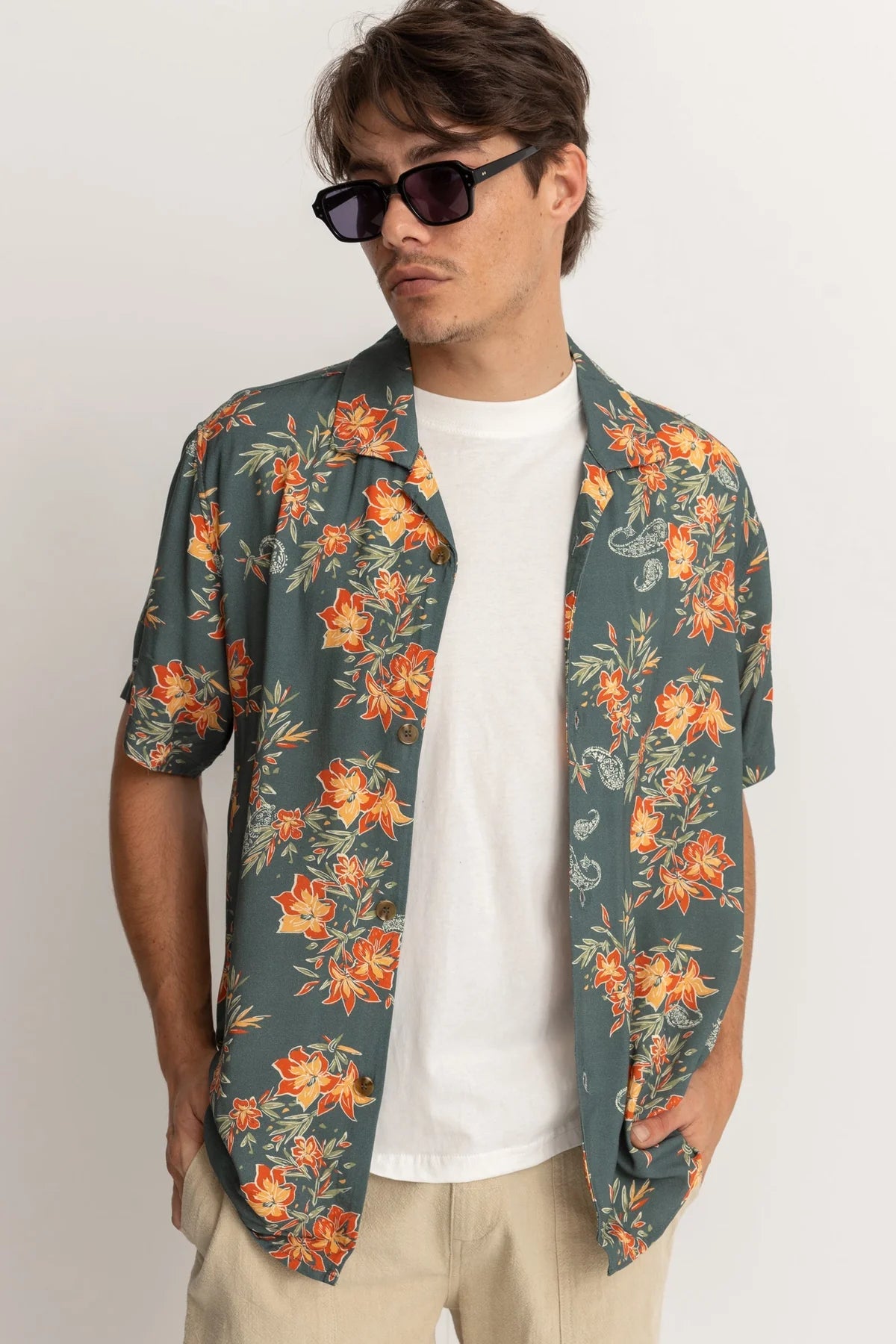 Rhythm Tropical Paisley Cuban Shortsleeved Shirt