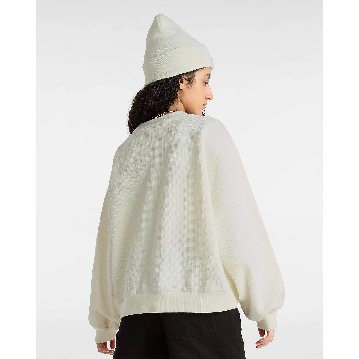 Vans Sabine Loose Crew Neck Sweatshirt - Marshmallow