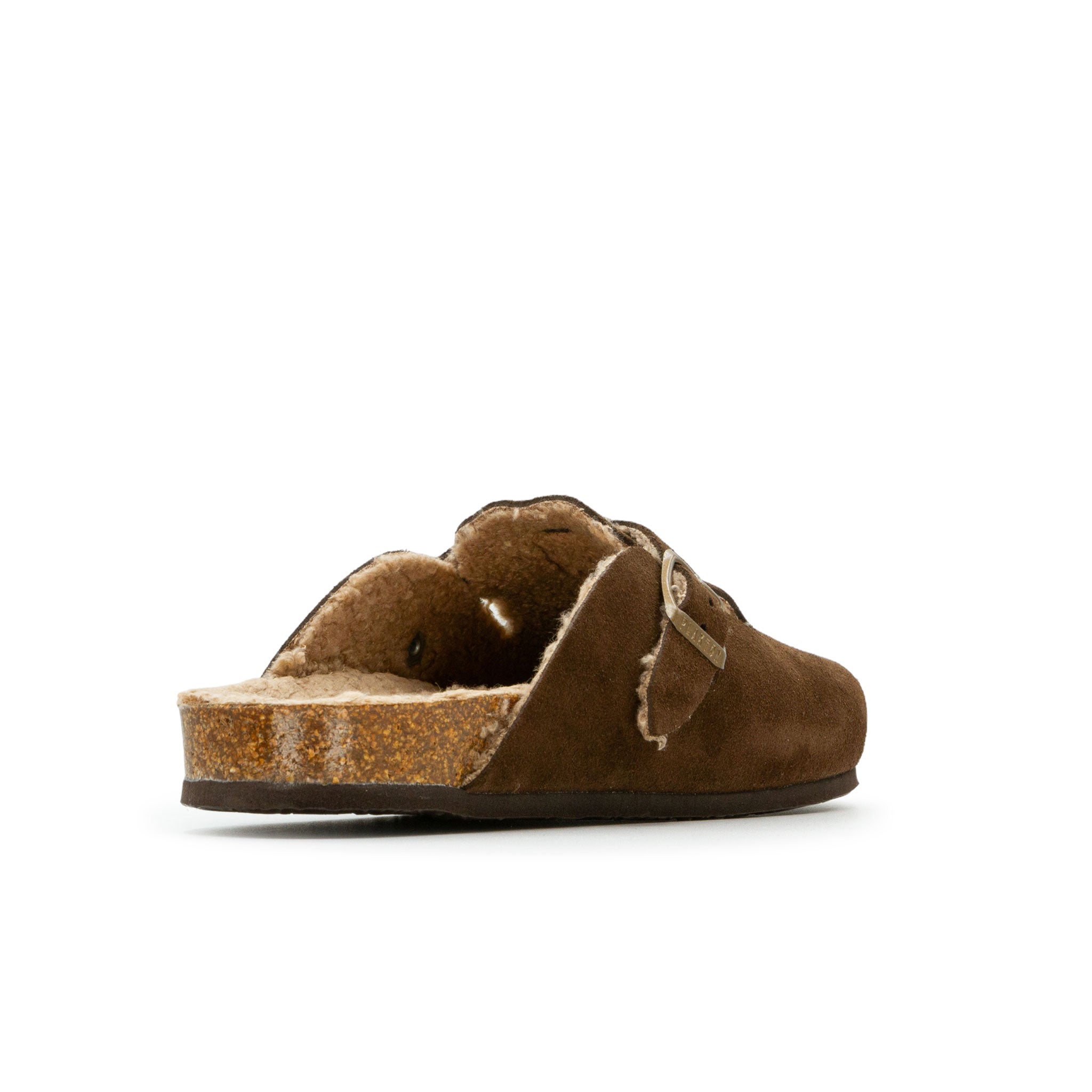 Plakton Women's 'Blog' Mule - DARK Brown Suede / Teddy