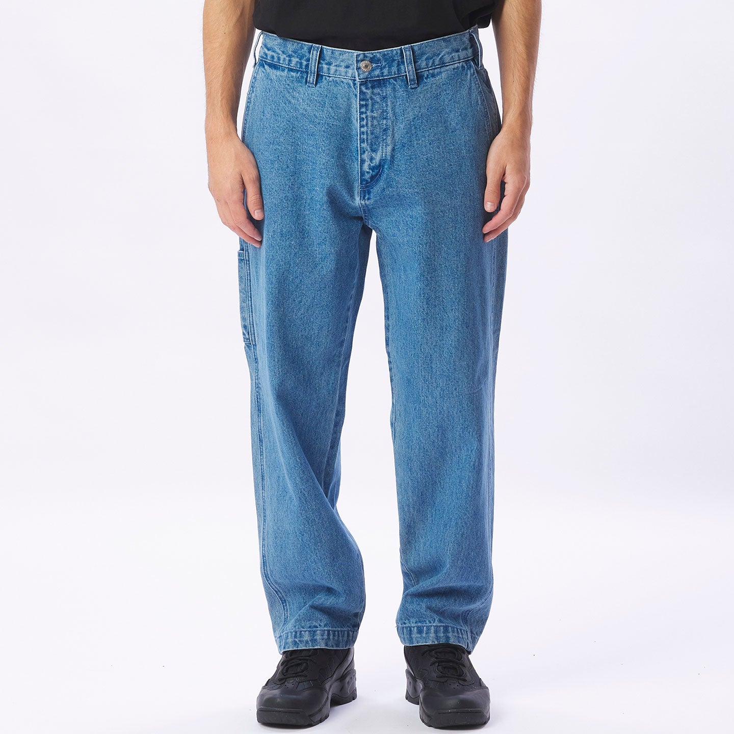 Obey Hardwork Carpenter Denim Pants - Light Indigo