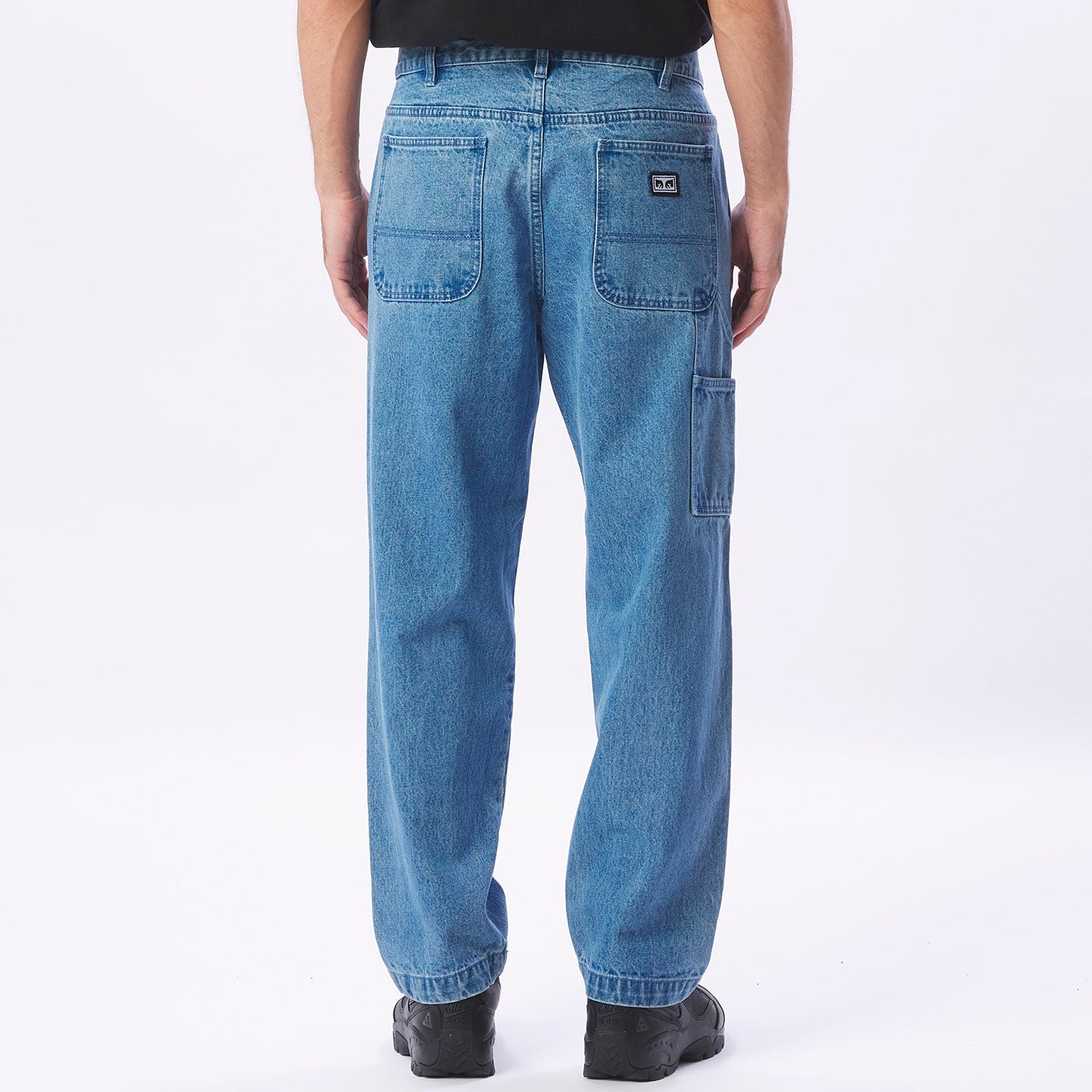 Obey Hardwork Carpenter Denim Pants - Light Indigo